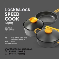 bộ nồi chảo quánh Speedcook Lock&Lock - bộ nồi chảo quánh speedcook