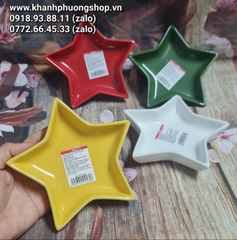 chén chấm sứ, dĩa chấm sứ cao cấp hình ngôi sao nhiều màu - chén chấm sứ, dĩa chấm sứ cao cấp hình ngôi