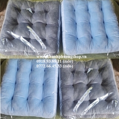 nệm ngồi bệt nhung bản dày 7cm siêu mềm siêu êm - nệm lót ngồi bệt