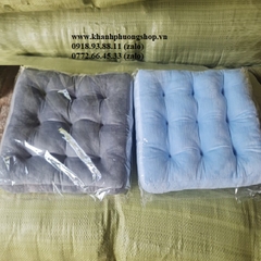 nệm ngồi bệt nhung bản dày 7cm siêu mềm siêu êm - nệm lót ngồi bệt