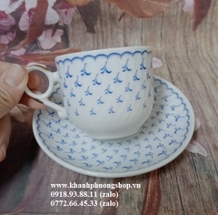 bộ tách dĩa uống trà sứ Nhật cao cấp - bộ tách uống trà sứ nhật họa tiết đơn giản