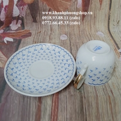 bộ tách dĩa uống trà sứ Nhật cao cấp - bộ tách uống trà sứ nhật họa tiết đơn giản