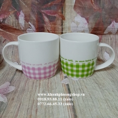bộ 2 ly sứ đôi siêu xinh - ly sứ cặp