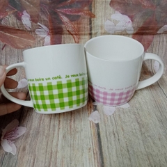 bộ 2 ly sứ đôi siêu xinh - ly sứ cặp