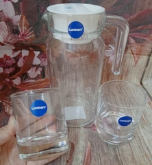 bộ bình ly đựng nước thuỷ tinh Luminarc 800ml - bộ bình ly đựng nước thuỷ tinh