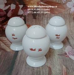 hũ đựng muối tiêu sứ Minh Long - hũ sứ đựng muối tiêu