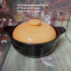 nồi sứ có nắp kho cá kho thịt sứ Nhật siêu bền - nồi sứ kho cá kho thịt