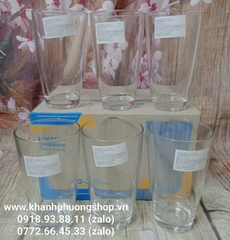 bộ 6 ly trà đá thủy tinh 354ml  - bộ ly thủy tinh thân cao 354ml