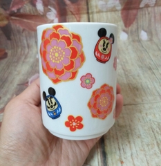 ly sứ không quai mẫu hoạt hình chuột mickey - ly sứ uống nước không quai cầm