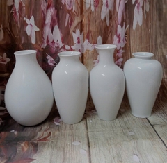 Bình hoa sứ trắng Minh Long nhiều kích thước - bình cắm hoa sứ Minh Long