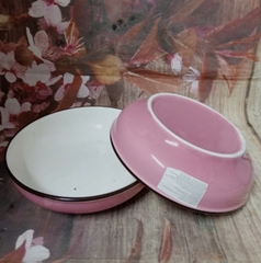 Dĩa sứ lòng sâu 18cm màu xanh biển - dĩa sứ sâu lòng size 18cm