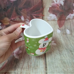 Ly sứ hình trái tim 360ml - ly sứ mẫu Giáng Sinh, Noel