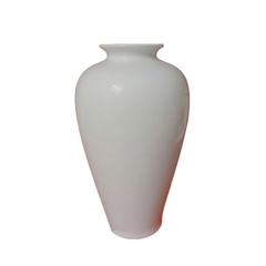 Bình hoa sứ Minh Long cao 25cm - bình hoa sứ trắng minh long 25cm