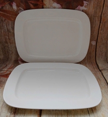 Dĩa chữ nhật sứ Minh Long 32x23 - dĩa sứ hình chữ nhật minh long