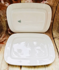 Dĩa chữ nhật sứ Minh Long 32x23 - dĩa sứ hình chữ nhật minh long