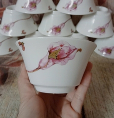 chén cơm Tulips Loa Kèn Hồng sứ Minh Long 11.5cm - chén cơm loa kèm hồng