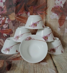 chén cơm Tulips Loa Kèn Hồng sứ Minh Long 11.5cm - chén cơm loa kèm hồng