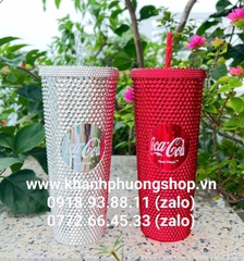 Ly kim cương giữ nhiệt 2 lớp siêu dày, siêu to 710ml - ly kim cương
