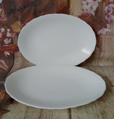 Dĩa hột xoài phẳng gốm sứ Minh Long 32cm - dĩa hột xoài sứ minh long