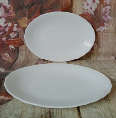 Dĩa hột xoài phẳng gốm sứ Minh Long 22cm - dĩa hột xoài sứ minh long