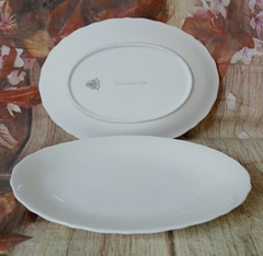 Dĩa hột xoài phẳng gốm sứ Minh Long 22cm - dĩa hột xoài sứ minh long