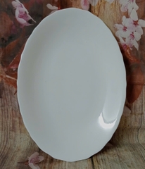 Dĩa hột xoài phẳng gốm sứ Minh Long 22cm - dĩa hột xoài sứ minh long