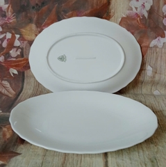 Dĩa hột xoài phẳng gốm sứ Minh Long 22cm - dĩa hột xoài sứ minh long