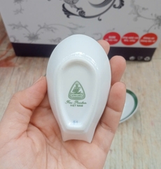 Gác muỗng sứ Minh Long viền xanh lá - gác muỗng sứ minh long