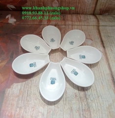 Gác muỗng Lys gốm sứ Minh Long - đồ gác muỗng sứ minh long