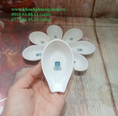 Gác muỗng Lys gốm sứ Minh Long - đồ gác muỗng sứ minh long