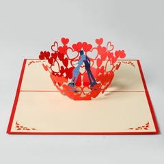 3D pop-up card Valentine 14/2