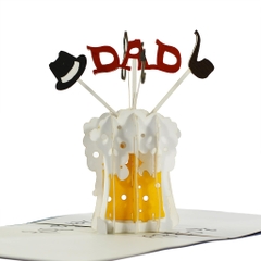 Pop-up card for Dad, thiệp chúc mừng năm mới