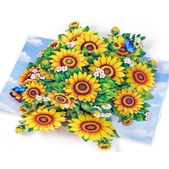 Thiệp 3D hình hoa hướng dương