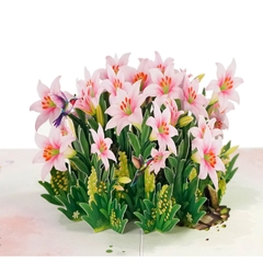 Thiệp 3D hình bó hoa