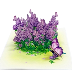 Thiệp hình bó hoa mô hình 3D