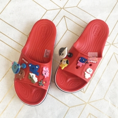 Dép cá sấu Crocs Baya quai ngang màu đỏ