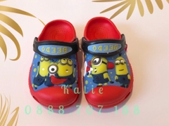 Dép sục cá sấu Crocs cho bé Minion Đỏ