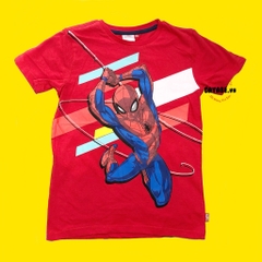 Áo thun bé trai người nhện Spiderman màu đỏ đu dây