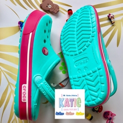 Dép cá sấu Crocs Band 2.5 màu Xanh đế Hồng