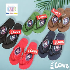 Dép Lào Feetlove 3 cm đỏ hình con sói