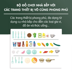 Bộ đồ chơi nhà bếp CAYABE size lớn (cao 77 mét) cho bé học chơi nấu ăn