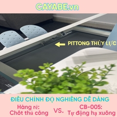 Bộ bàn ghế chống gù, chống cận học sinh CAYABE CB-005 dài 80cm màu hồng