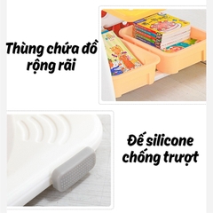 Bộ bảng vẽ - giá kệ sách - bàn học - ghế học mèo Kitty CAYABE Holla 4 trong 1 cho bé