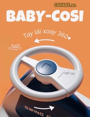 Xe lắc - xe chòi chân có đèn nhạc CAYABE Baby-Cosi màu xanh dương mã 02