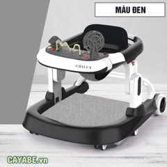 XE TẬP ĐI CHỮ U GẤP GỌN CHILUX WALK S CHO BÉ – MÀU ĐEN