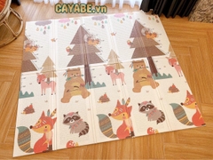 Thảm gấp XPE CAYABE Baby-Cosi hình gấu Bear nâu (size 180x200x1 cm)