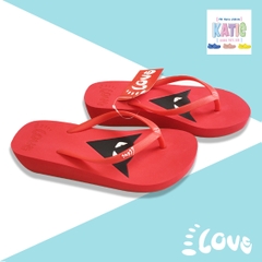 Dép Lào Feetlove 3 cm đỏ hình con dơi
