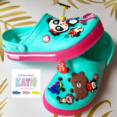 Dép cá sấu Crocs Band 2.5 màu Xanh đế Hồng