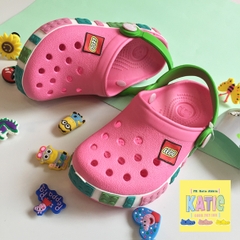 Dép cá sấu Crocs trẻ em Lego Kids màu hồng