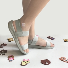 Giày sandal Crocs Literide màu xám đế xám